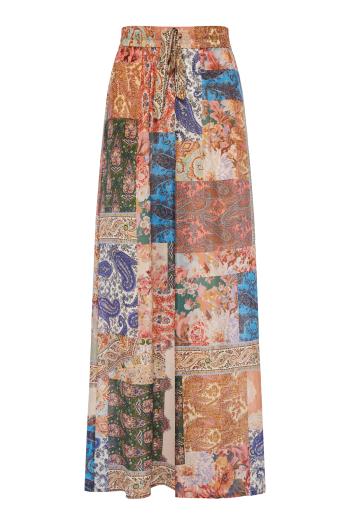 Devi relaxed printed silk pants 