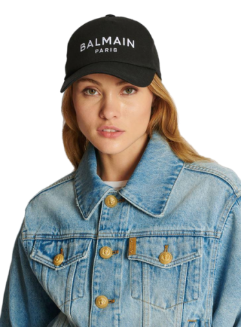 Embroidered cotton cap 