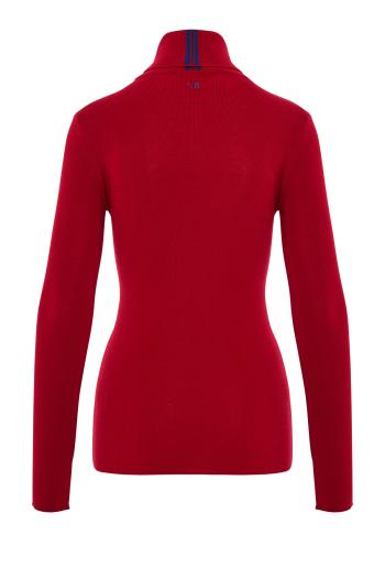 Ribbed-knit wool-blend turtleneck sweater 