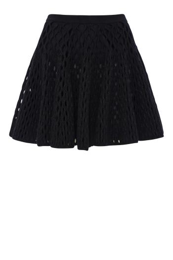 Open-knit mini skirt 