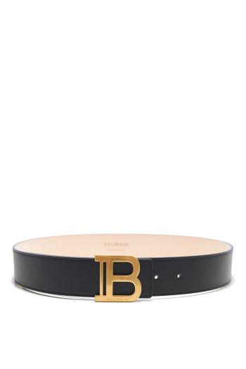 Embellished leather belt 