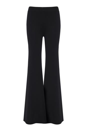 High-waisted Milano knit trousers