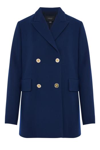 Wool jacket with four buttons
