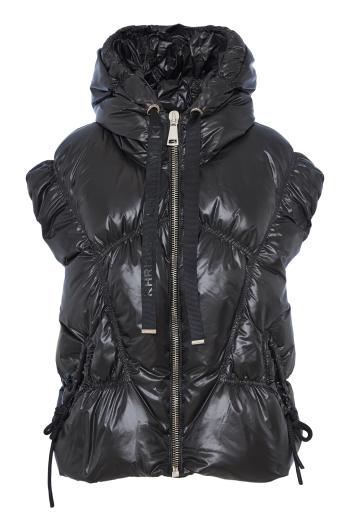 Oversized quilted puffer gilet