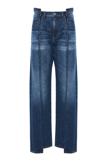 Deconstructed Slim Jean In Dark Vintage Wash