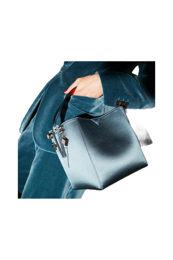 Cabachic mini leather embellished Bucket bag