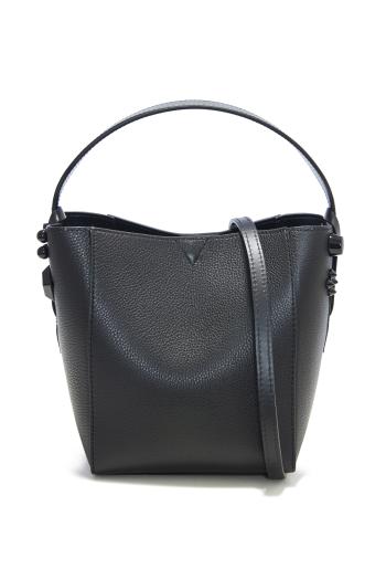 Cabachic mini leather embellished Bucket bag 