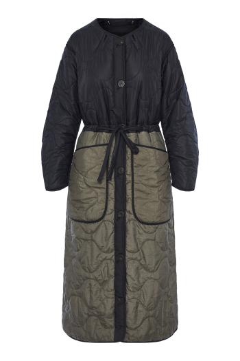Reversible patchwork quilted coat 