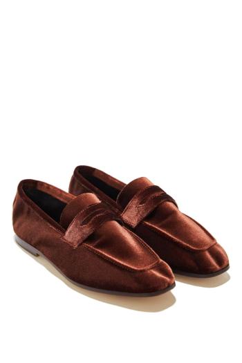 Essential Donna velvet loafers