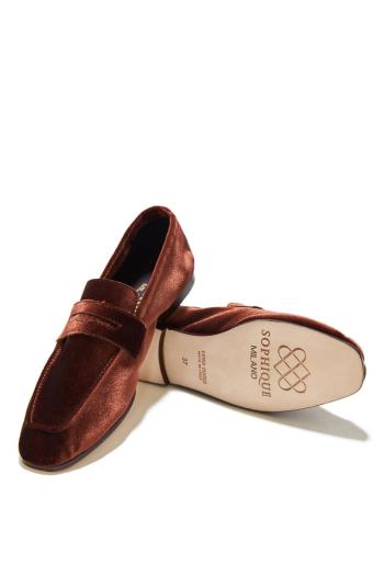 Essential Donna velvet loafers