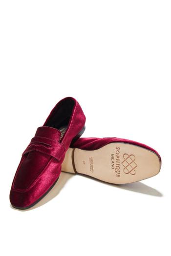 Essential Donna velvet loafers