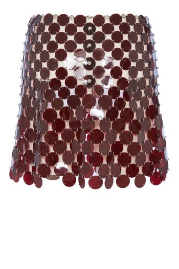 Paillette-embellished mini skirt