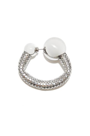 Silver Pixel-tupe earrings 