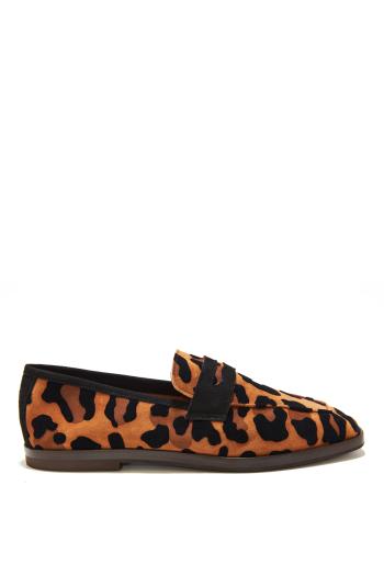 Chalet printed suede loafers