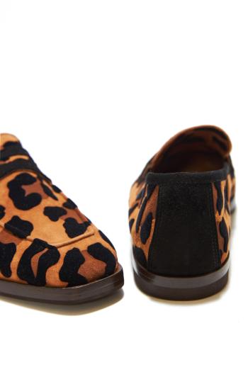 Chalet printed suede loafers