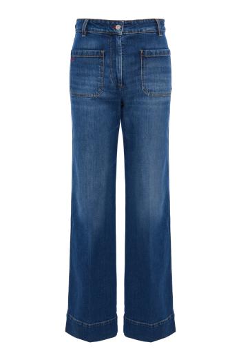 Alina high waisted cotton-denim jeans