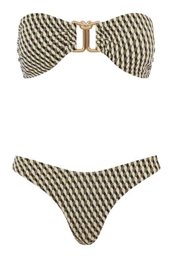 Lexi textured  Knot Trim  bikini 