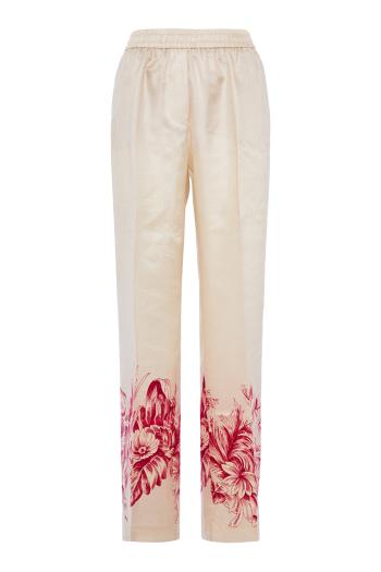 Doride silk-charmeuse pants 