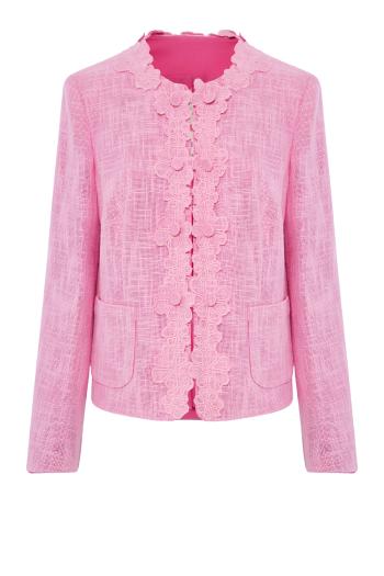 Appliquéd cotton-blend tweed jacket 