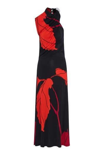 Guardiana Del Poder Ankle printed crepe maxi dress 