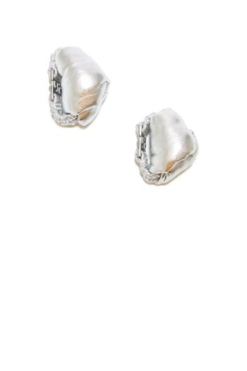 Metallic leather knotted pins - set of 2 