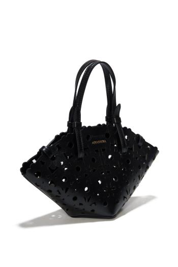 Dairy cutout leather tote 
