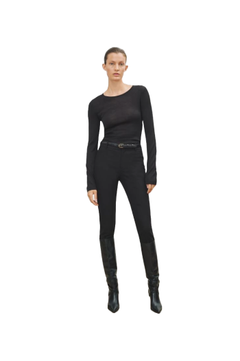 Lino wool-gabardine skinny pants 