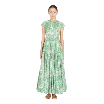 Printed silk-chiffon mini dress 