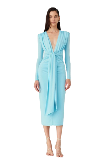 Francis ruched jersey midi dress 