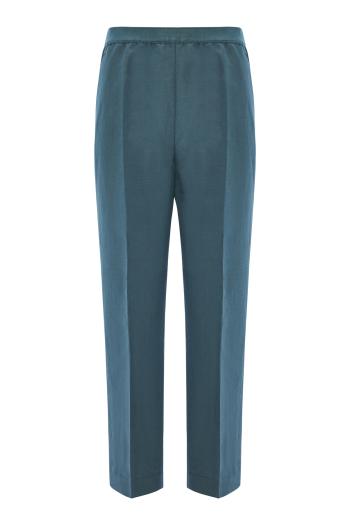 Jane linen and silk cropped pants 