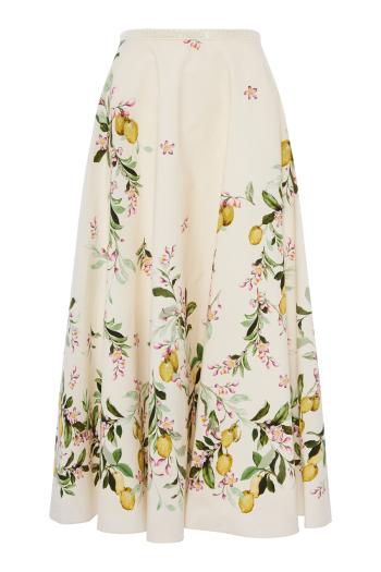 Saint-tropez long popeline cotton skirt