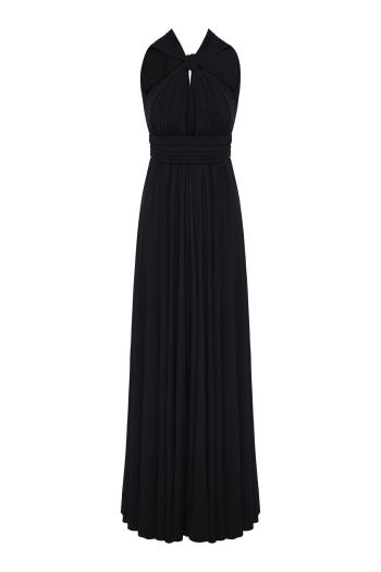 Ruched jersey maxi dress