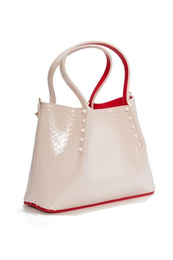Cabarock mini glossed croc-leather top handle bag