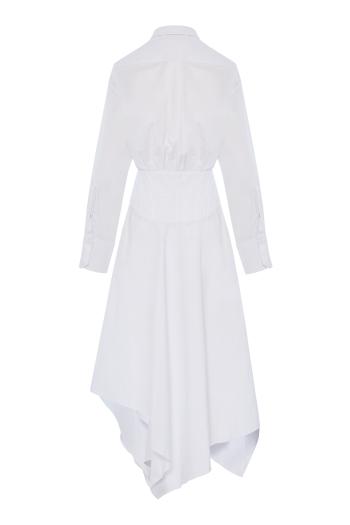 Asymmetric cotton midi dress 