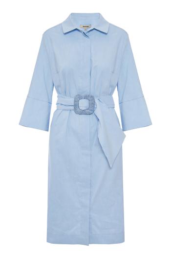 Adea in stretch cotton and linen canvas dress