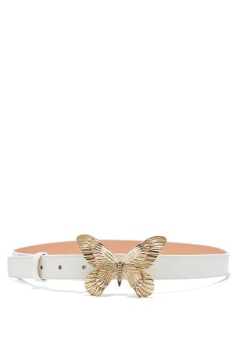 Embellished leather belt 