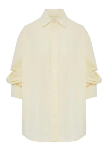 Keanu ruched cotton shirt 