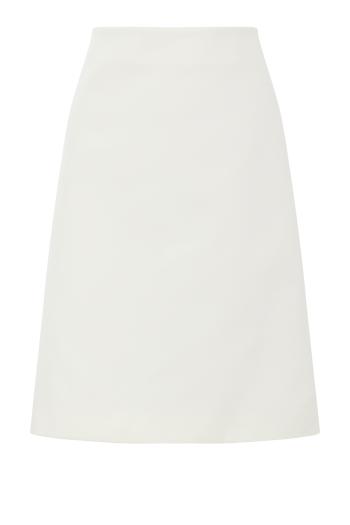 Adele coated organic-cotton midi skirt 