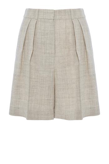 Linen-blend shorts 