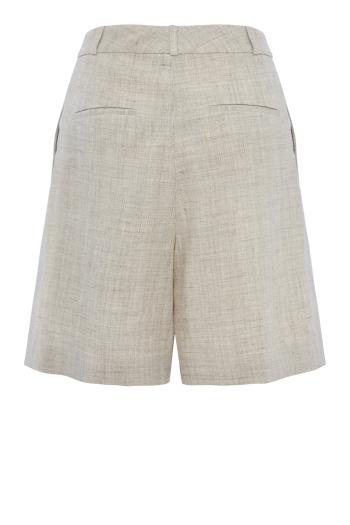 Linen-blend shorts 