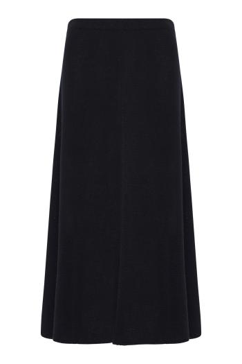 Faithe linen-blend midi skirt
