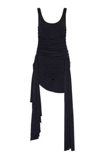 Ruched jersey mini dress 