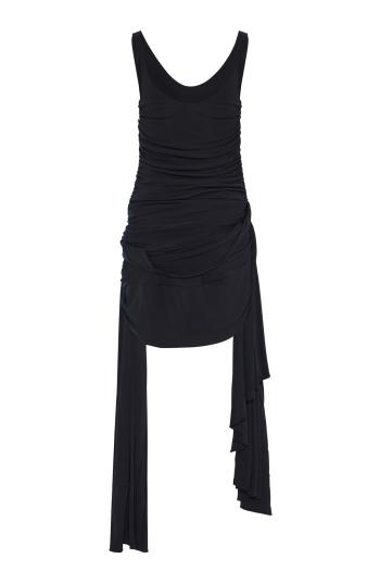 Ruched jersey mini dress 