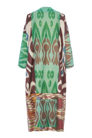 Amalia hand-dyed silk and cotton kimono 