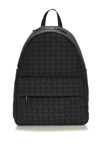Zip N Flap jacquard backpack 