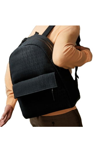 Zip N Flap jacquard backpack 