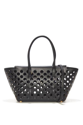 Neo Mina 20 perforated leather top handle bag 