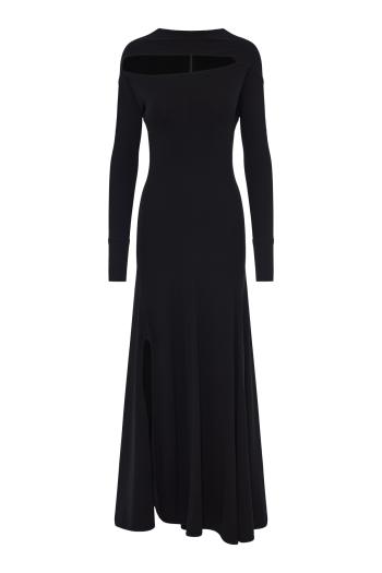 Front cut Ruched midi dress 