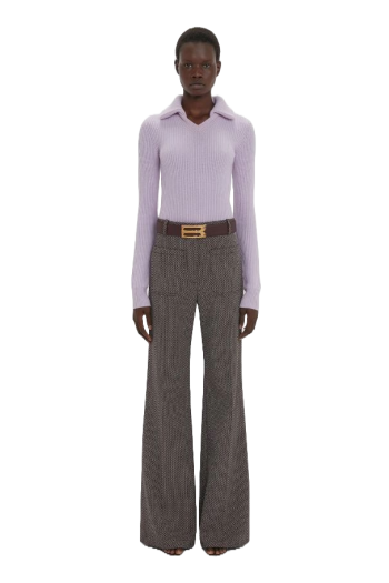 Ribbed cashmere sweater 