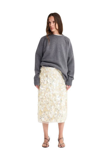 Embellished midi skirt 